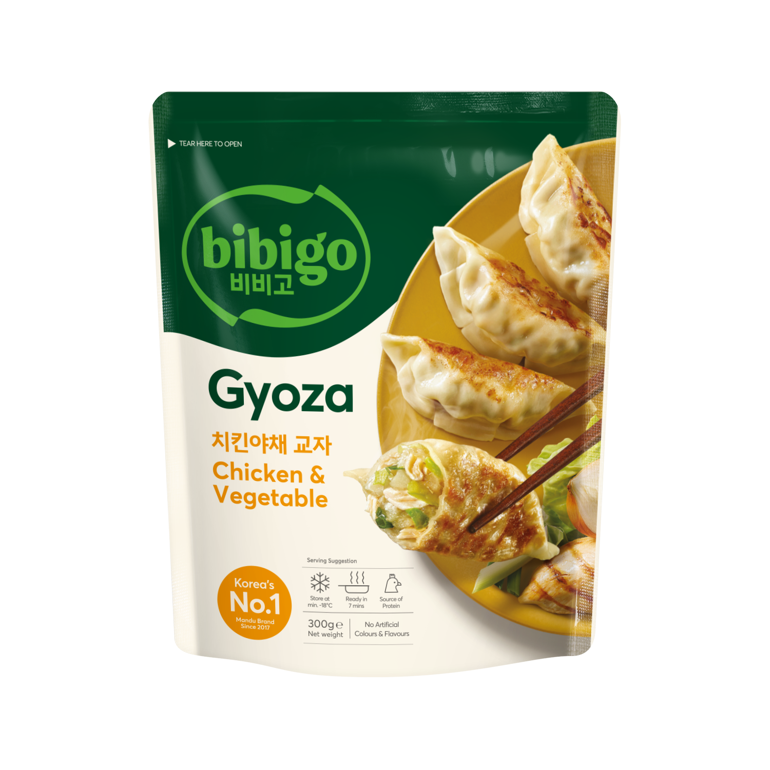 bibigo Gyoza Chicken& Vegetable 300g_PB_240221_Web