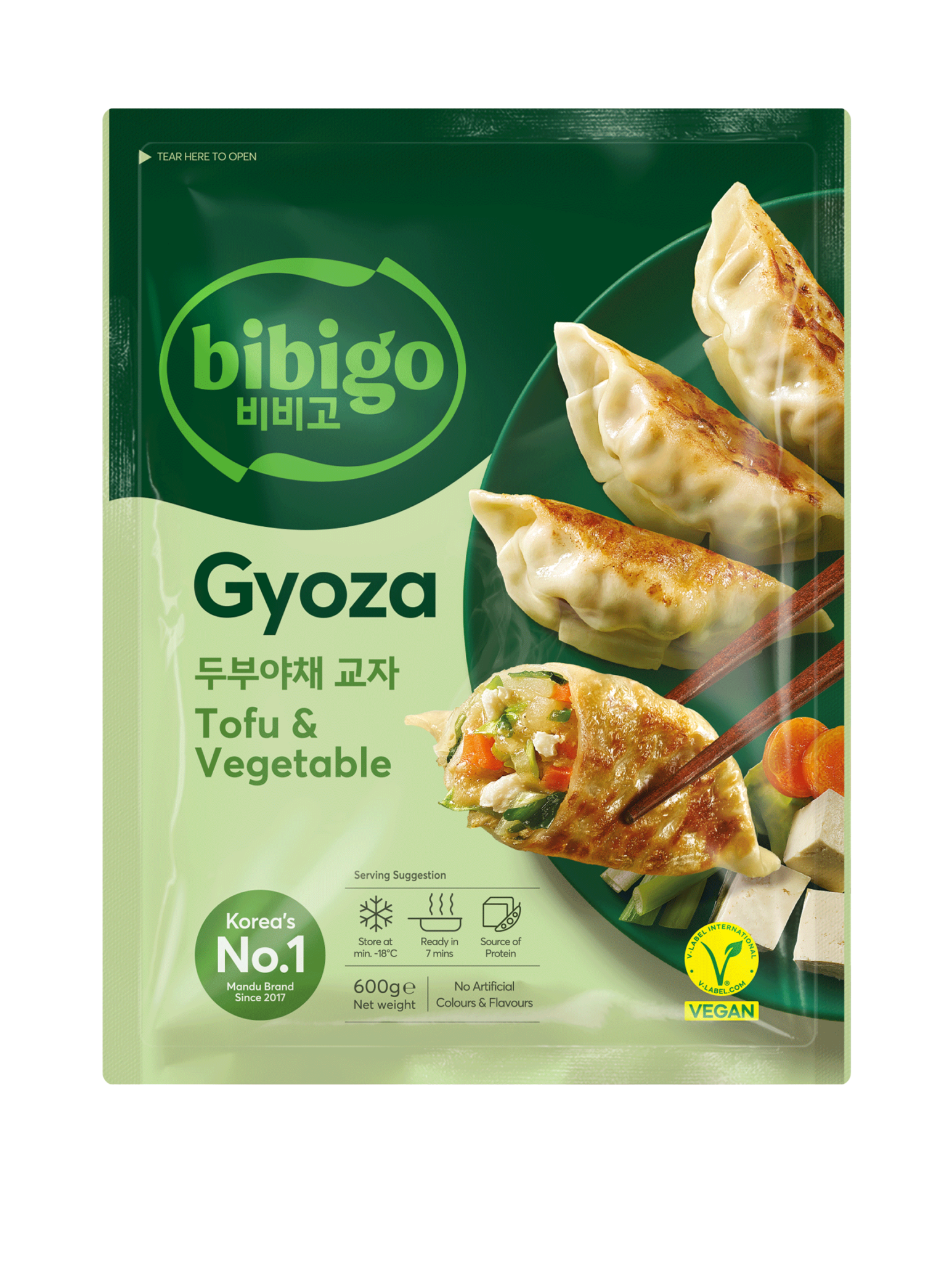 bibigo Gyoza Tofu&Vegetable 600g Web